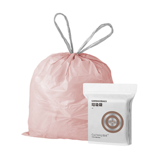 固成加厚特厚垃圾袋实惠装家用办公室用中号抽绳手提式2026热卖