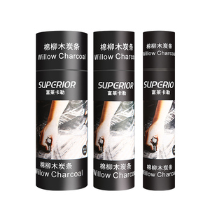 碳条美术生专用炭条素描棉柳木炭条速写柳条炭笔国画绘图炭笔写字可弹灰铅碳笔画画专用碳棒炭精条炭画棒特浓
