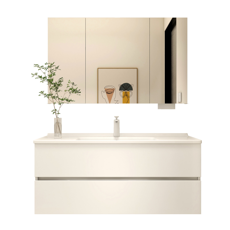 Ceramics integrated bathroom cabinet combination solid wood bathroom toilet toilet, wash basin washbasin facial cabinet combination bathroom