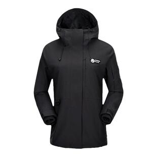 【笋壳】明星同款熊猫户外抓绒内胆冲锋衣防风防水外套男女三合一