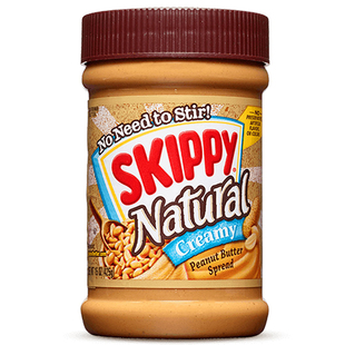 美国四季宝天然幼滑粗粒花生酱Skippy Creamy Peanut Butter Chun