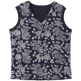 桑蚕丝马甲女内穿贴身丝绵保暖棉背心内胆修身短款中老年马夹秋冬