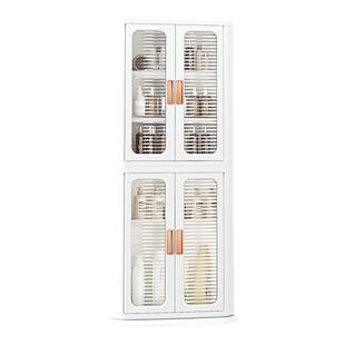 三角夹缝柜厨房置物架桌面梳妆台客厅卫生间落地夹角多功能收纳柜