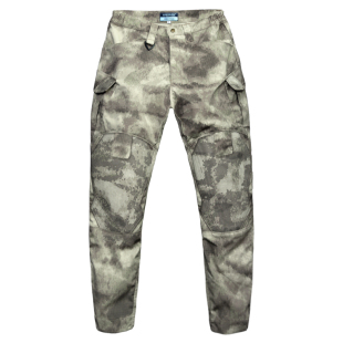 异种兵修身窄脚膝盖加厚废墟迷彩摩托机车战术军迷骑行束脚裤秋冬