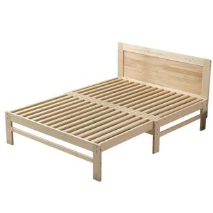 折叠小户型折叠抽拉伸缩推拉多功能带软包沙发床榻榻米双人拼接床