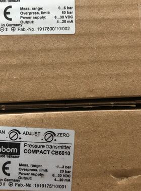 议价CB6010 LABOM压力感测器CB6010全新现货议价0-6 -1-3