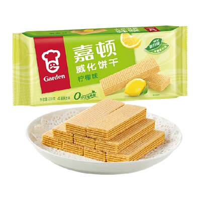 嘉顿柠檬味威化饼干200g×1袋