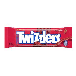 美国进口多滋乐吸管草莓扭扭糖詹姆斯同款软糖零食Twizzlers糖