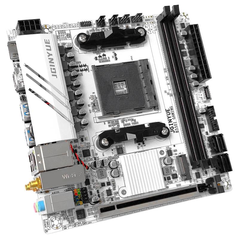 全新精粤b550i gaming主板itx迷你AM4CPU台式电脑小板b450ib350i