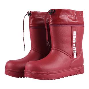 泡沫水鞋超轻防滑eva厚雨靴男女长筒加厚防水靴子冷库户外耐酸碱