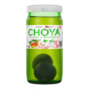 【新款】choya俏雅带梅子梅酒日式青梅果酒160ml*4瓶微醺梅子酒