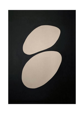现代简约黑白色客厅ins风装饰画