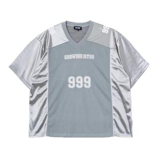 Holocene美式潮牌运动橄榄球衣情侣bosieT恤时尚透气宽松球服短袖