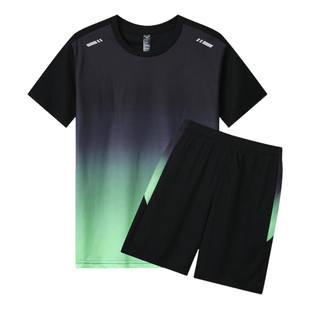 速干衣运动套装夏季薄款健身跑步短袖女士定制t恤团购印logo班服