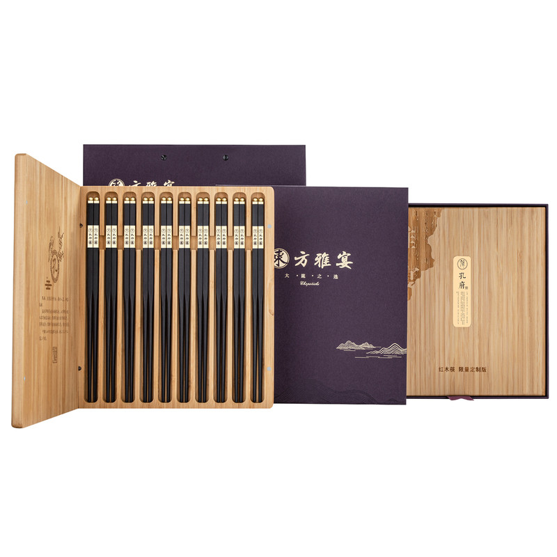 百家姓高档筷子新中式家庭用刻字