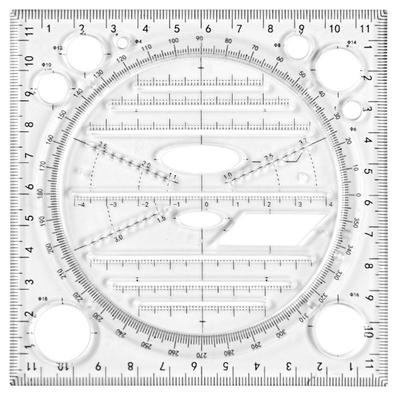 可旋转多功能尺子快速高中生平行