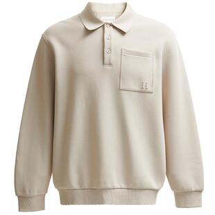 SEASONHIGH秋冬款男装卫衣长袖翻领宽松含棉罗纹潮流休闲上衣男款