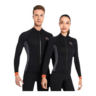 3mm成人潜水服分体男女潜水衣加厚保暖防寒上衣速干浮潜冲浪游泳