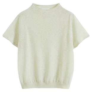 Short Sentence短句 26春夏新品轻薄小高领短袖针织上衣女 YOUNGC