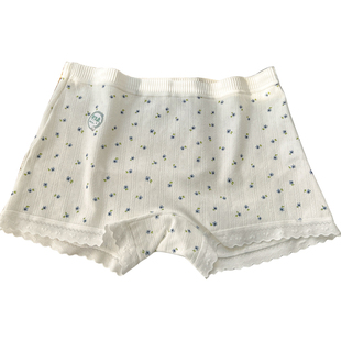 白茶少女~内裤安全裤二合一纯棉裆纯色防走光四角裤头平角新款