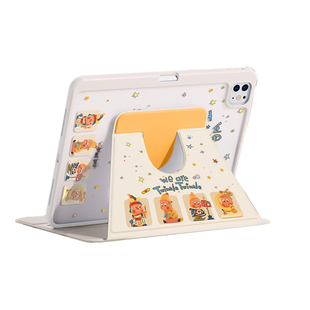 2025新款ipad保护壳720度旋转pro11寸ipadair7保护套适用4苹果平板电脑第九代三折全包mini6带笔槽防弯8透明3