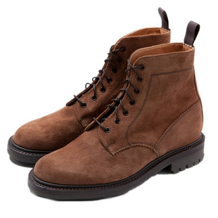 Sanders经典复古翻毛批硬汉麂皮男鞋靴子中帮工装鞋英国制造8366