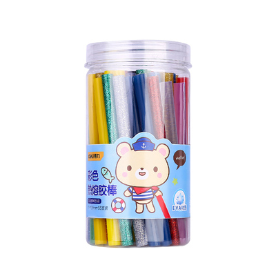 得力彩色热熔胶棒高粘