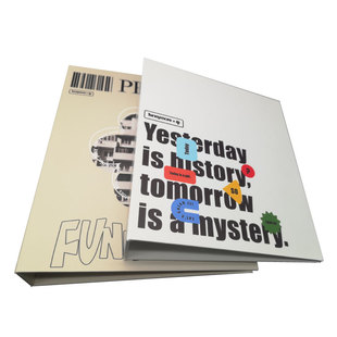 funnymore印 小清新大容量拍纸本收纳夹文件夹 卡册集收纳活页夹