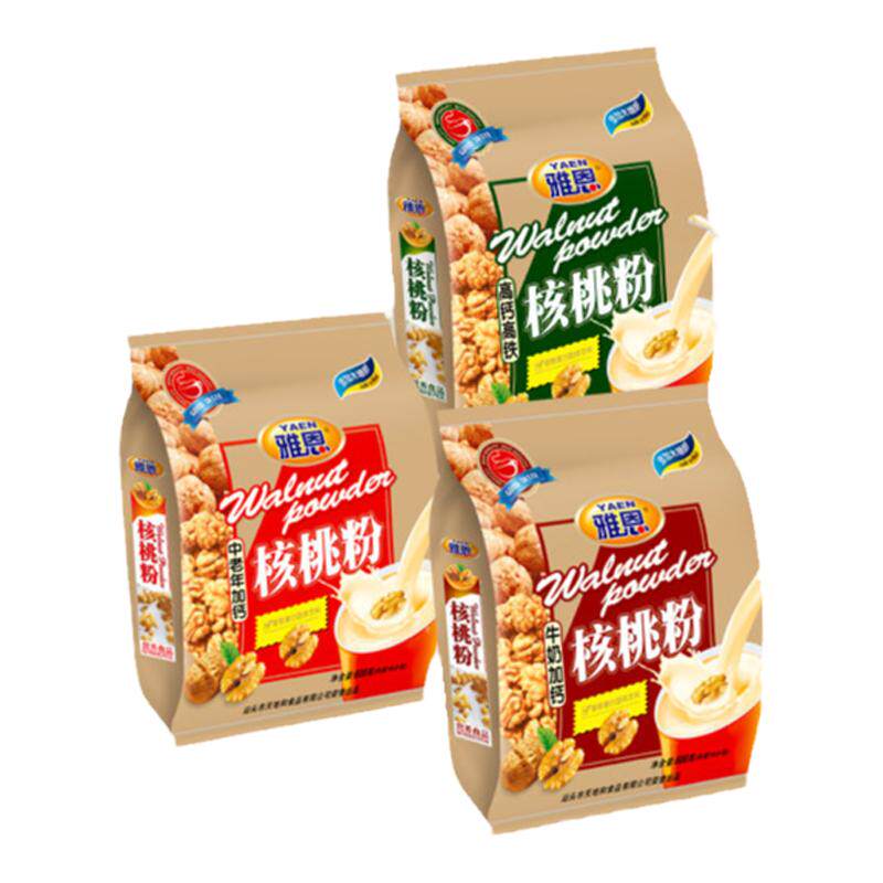 雅恩早餐中老年木糖醇牛奶核桃粉