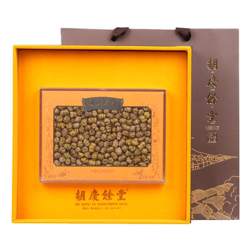 胡庆余堂浙石斛杯鞘石斛仙鹤礼盒刚节石斛枫斗干条正品礼盒100克