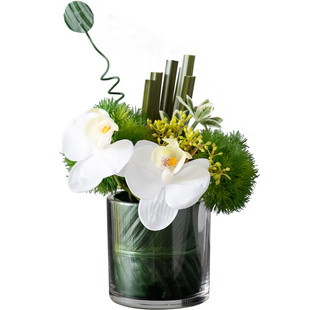 仿真花摆件创意茶几餐桌花客厅酒店书架高档手感花艺石竹蝴蝶兰