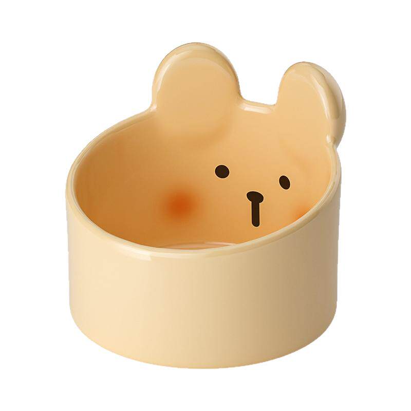 大口径陶瓷猫碗加高狗碗猫咪宠物碗饭盆狗盆防打翻猫水碗宠物用品