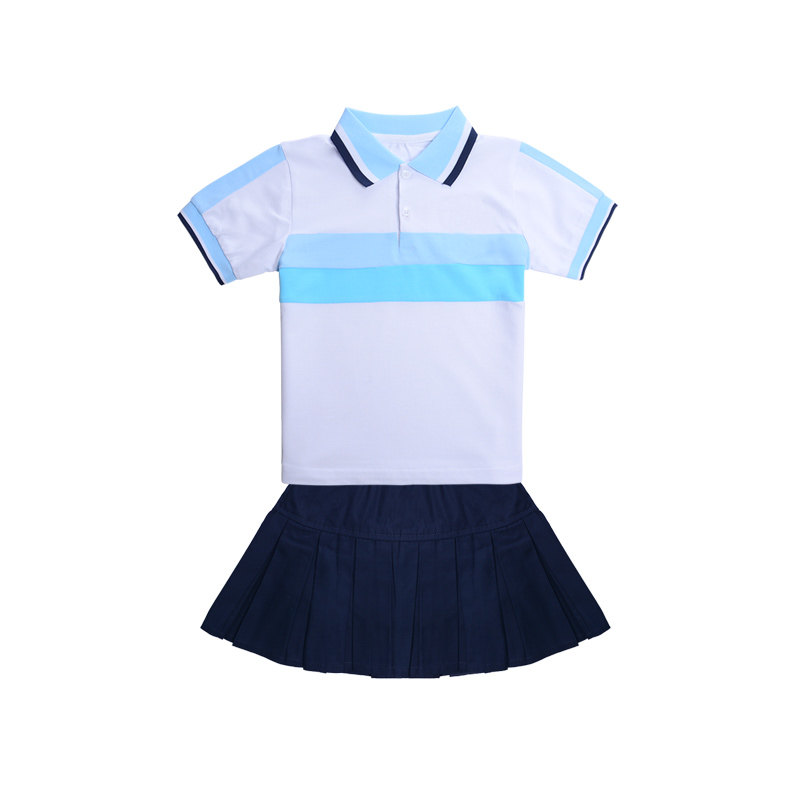 夏季中小学生校服短袖运动会班服