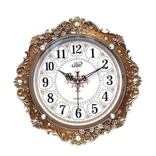 欧式钟表挂钟客厅代购创意现代简约电池静音复古家用大气石英壁钟