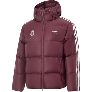 李宁火锅羽绒服丨女冬季新款鸭绒情侣保暖上衣短款衣服加厚外套男