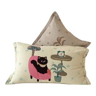 全棉纱布枕套一对装纯棉新款枕头套成人家用加厚枕芯套48cmx74cm