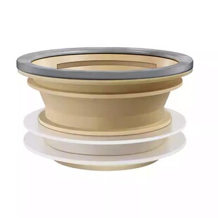 马桶法兰密封圈一体式加长加厚防臭配件硅胶排水管底座坐便器下水