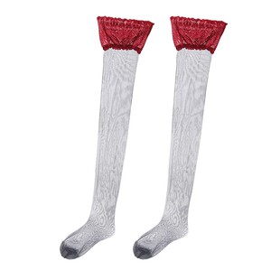 【自恋】过膝袜性感纯欲蕾丝花边长筒袜秋冬超薄防滑高筒大腿丝袜