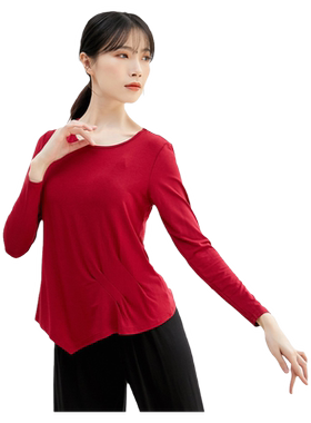 宽松舞蹈服上衣女练功服跳舞形体