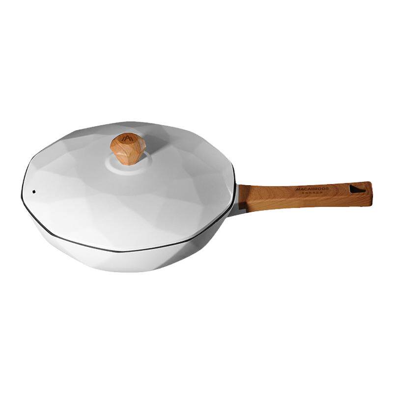 家用不粘锅迈卡罗麦饭石30CM