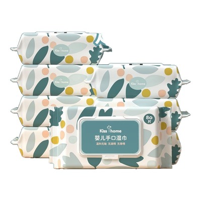湿巾婴儿手口专用大包带盖