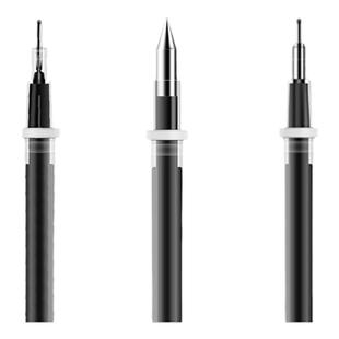 得力笔芯0.5黑色中性笔芯0.38mm按动笔芯全针半针管水笔笔芯按动中性笔芯子弹头红笔芯替芯黑笔芯碳素笔芯心