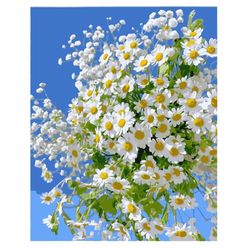 花卉diy数字油画装饰画手绘手工