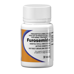 合宠合速宁宠物速尿片犬猫水肿药肝腹水利尿心脏咳喘呋塞米片30粒
