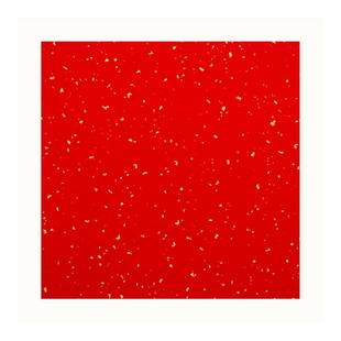 万年红洒金宣纸卡纸加厚正方形小尺寸手写福字红纸斗方专用小号半生熟作品纸练字卡片书法文化墙方块文创福卡