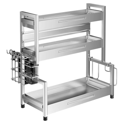 新款不锈钢台面多层调料置物架