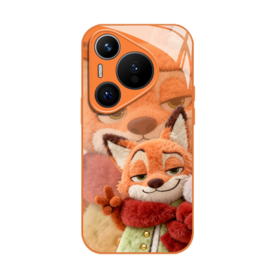 毛绒围巾尼克朱迪手机壳适用华为