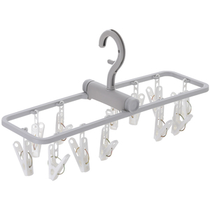 便携旅游可折叠衣架家用晾内衣裤晒袜子神器学生宿舍用多功能夹子