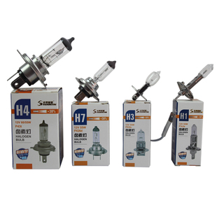 12-24V光泰汽车灯泡H1H3H4H7货车照明远近雾灯泡原车卤素光泰照明