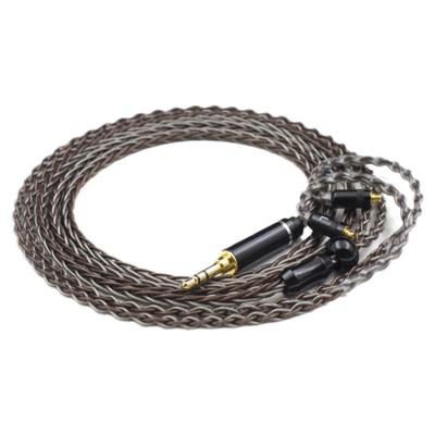 奥索亚单晶铜镀银MMCX平衡升级线